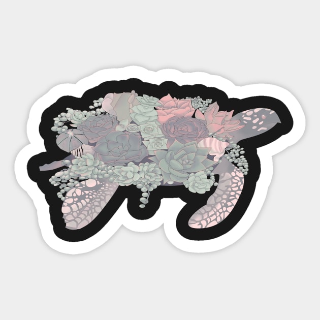 Succulent - Turtle Sticker by RenYi